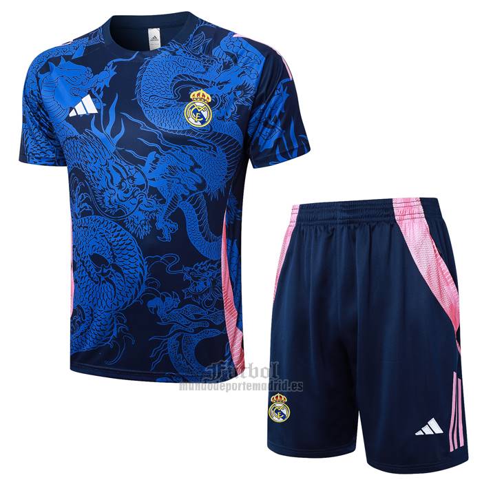 Chandal del Real Madrid Dragon Manga Corta 2024-2025 Azul - Pantalon Corto